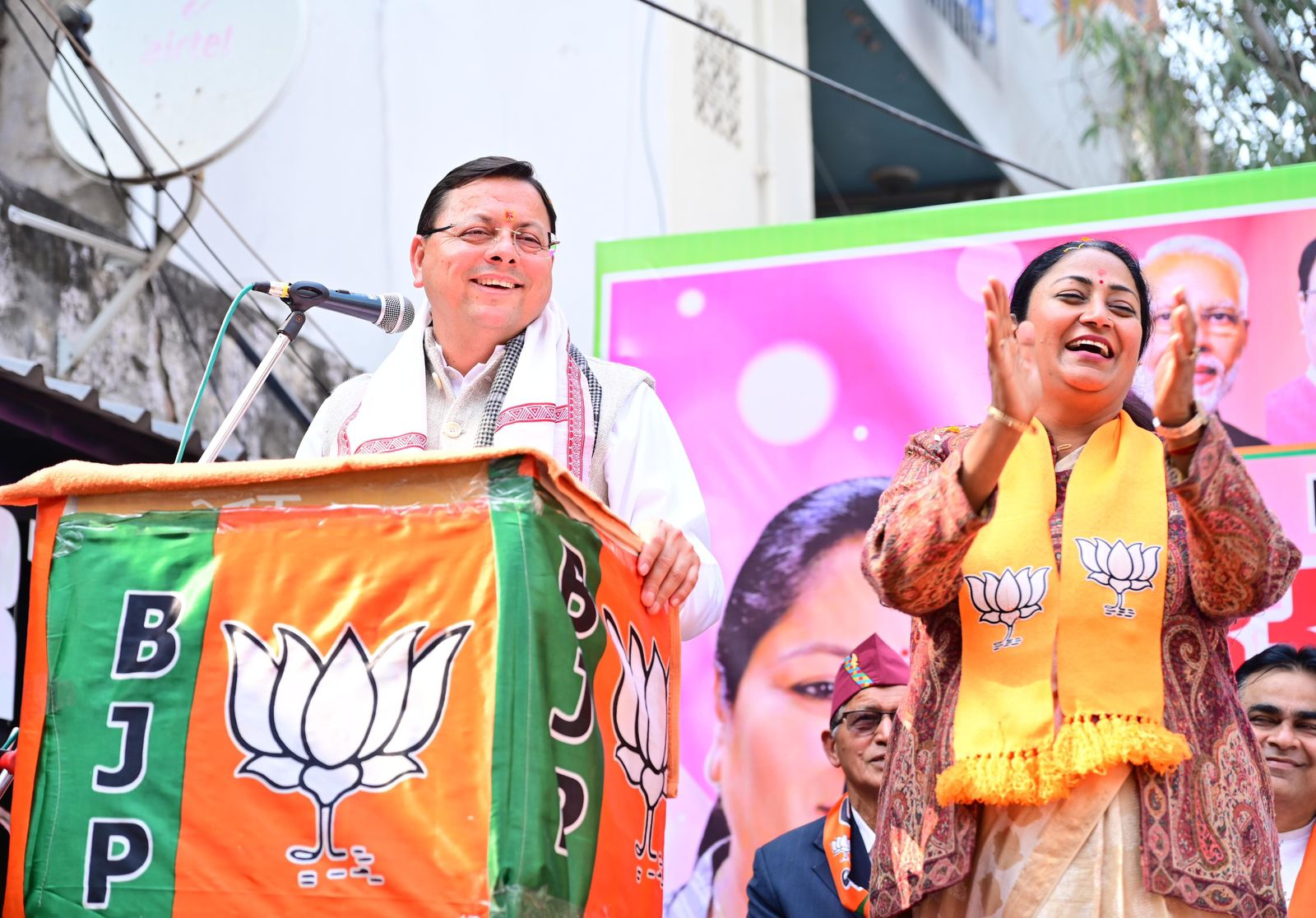 CM Dhami in delhi assembly election campaigns