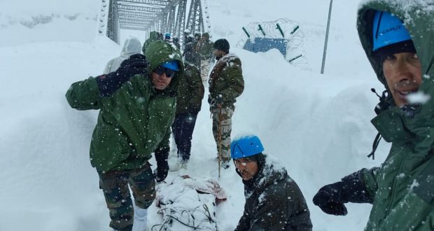 Rescue operation after Avalanche in Chamoli