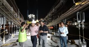 DM Inspects Bajrang Setu Bridge Construction