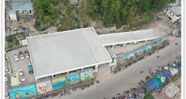 Ariel view of Parking facility in Uttarkashi