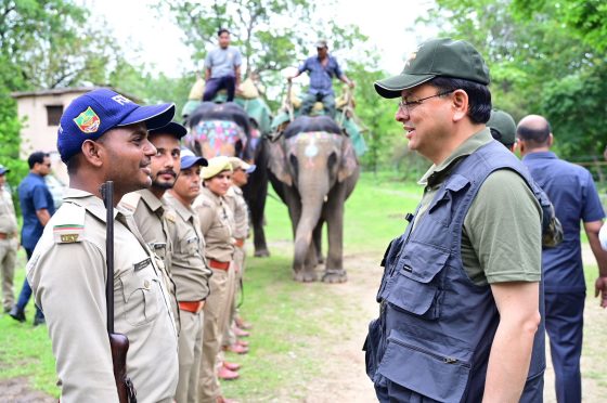 CM Pushkar SIngh Dhami jungle safari in corbet national park