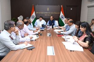 CM Pushkar Singh Dhami with Agriculture Minister Shivraj S Chouhan