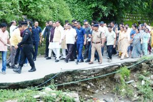 CM Pushkar Singh Dhami visits ground zero to assess situation after heavy rain in Raipur Dehradun