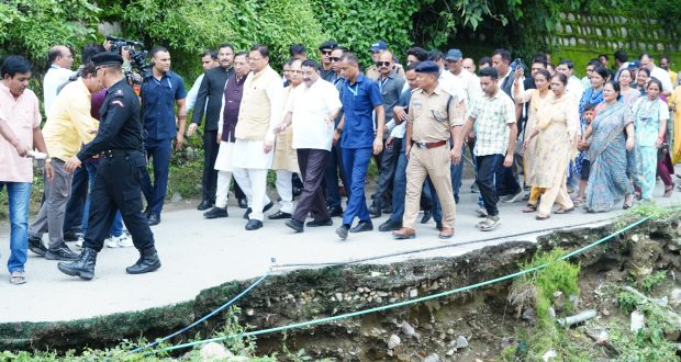 CM Pushkar Singh Dhami visits ground zero to assess situation after heavy rain in Raipur Dehradun