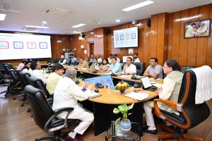 CM Pushkar Singh Dhami presiding high level meeting at secretariat