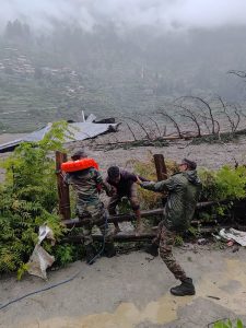Rescue operation after cloudburst in Uttarkashi