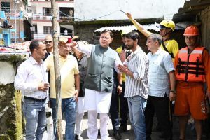 CM Pushkar Singh Dhami visits Syanachatti to meet disaster affected people