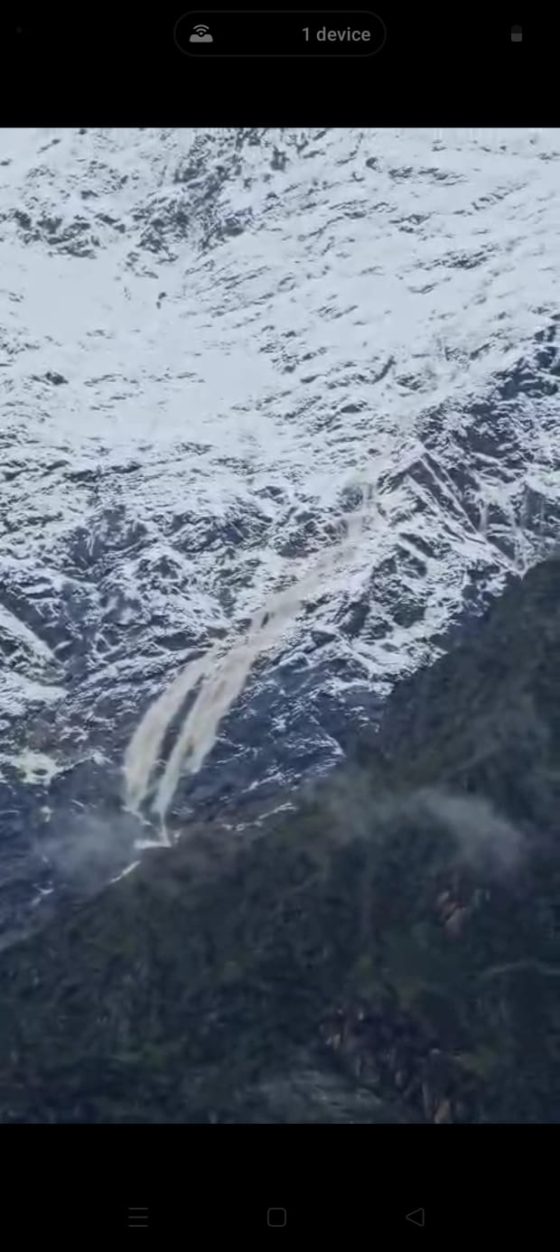 Minor Avalanche in Kedarnath