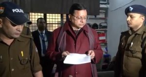 CM Dhami surprise inspection in Dalanwala Police station, Dehradun