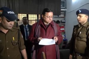 CM Dhami surprise inspection in Dalanwala Police station, Dehradun