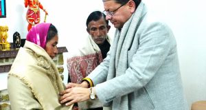 CM Pushkar Singh Dhami meets Late Ankita Bhandari's parents