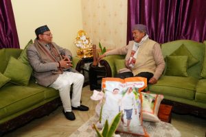 CM Pushkar Singh Dhami met Ex CM Harish Rawat